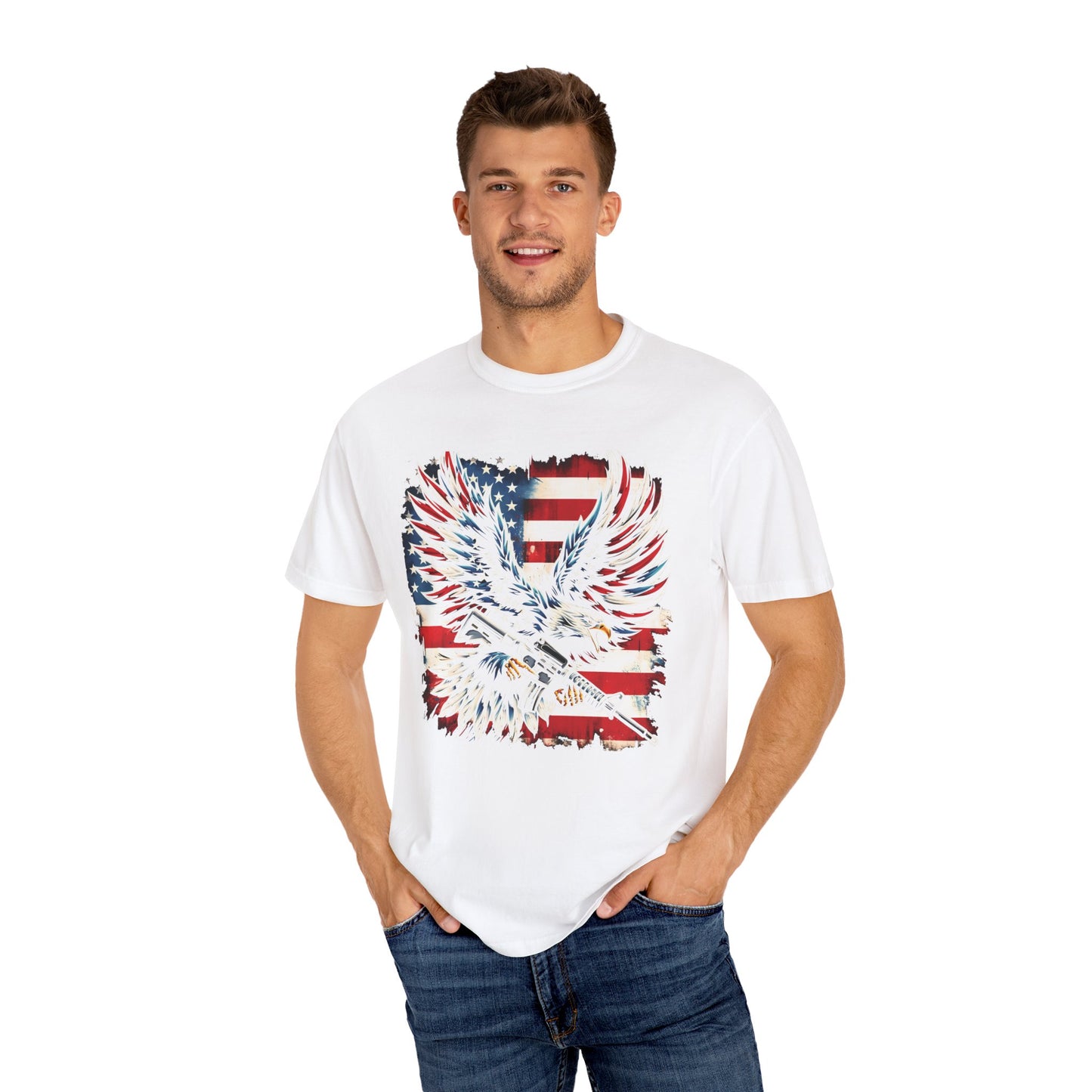 USA Flag and Bald Eagle TShirt