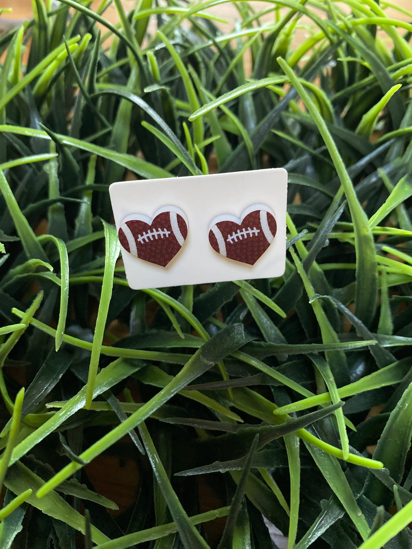 Football Stud Earrings