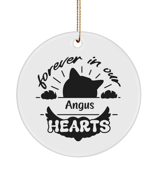 Personalized Pet Memorial -Cat -Ornament