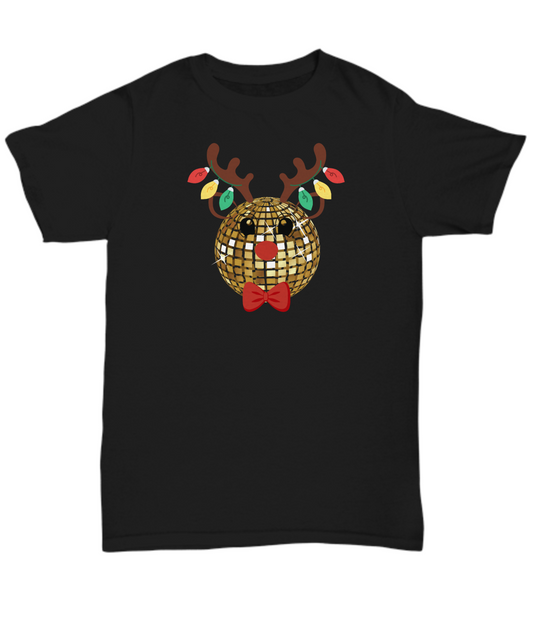 Reindeer Disco Ball Tshirt