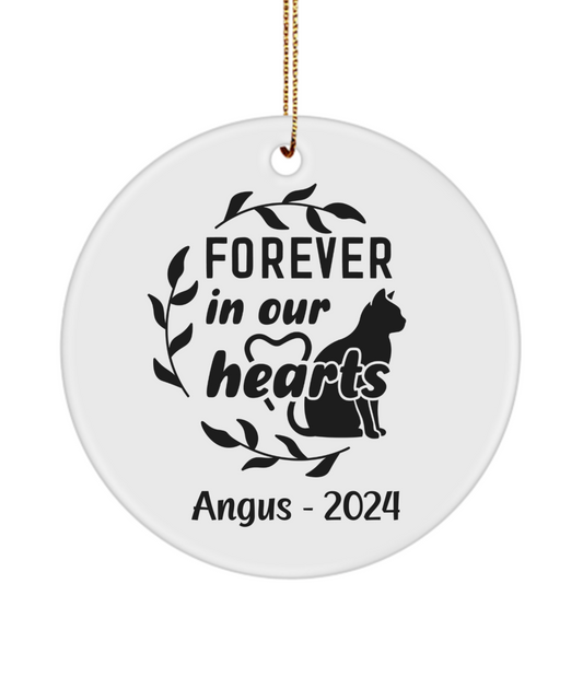 Personalized Cat Memorial Ornament