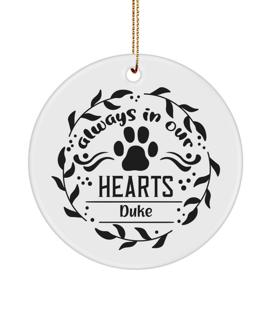 Personalized Pet Memorial - Dog - Ornament