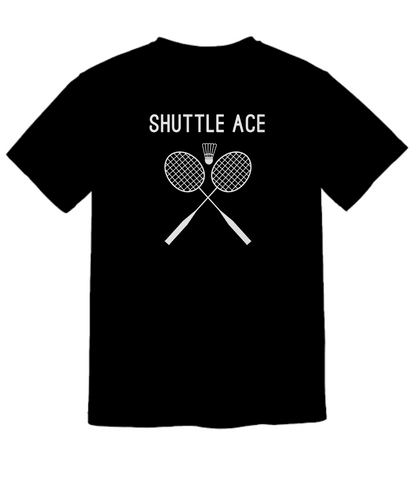 Badminton Shuttle Ace Racket TShirt