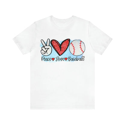 Peace Love and Baseball TShirt