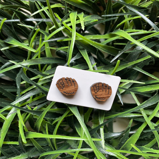 Baseball Gloves Stud Earrings