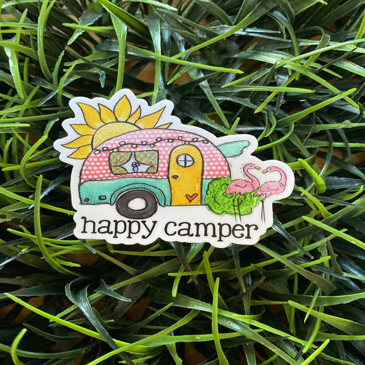 Happy Camper Sticker