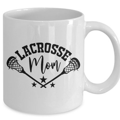 Lacrosse Mom Mug with Sticks