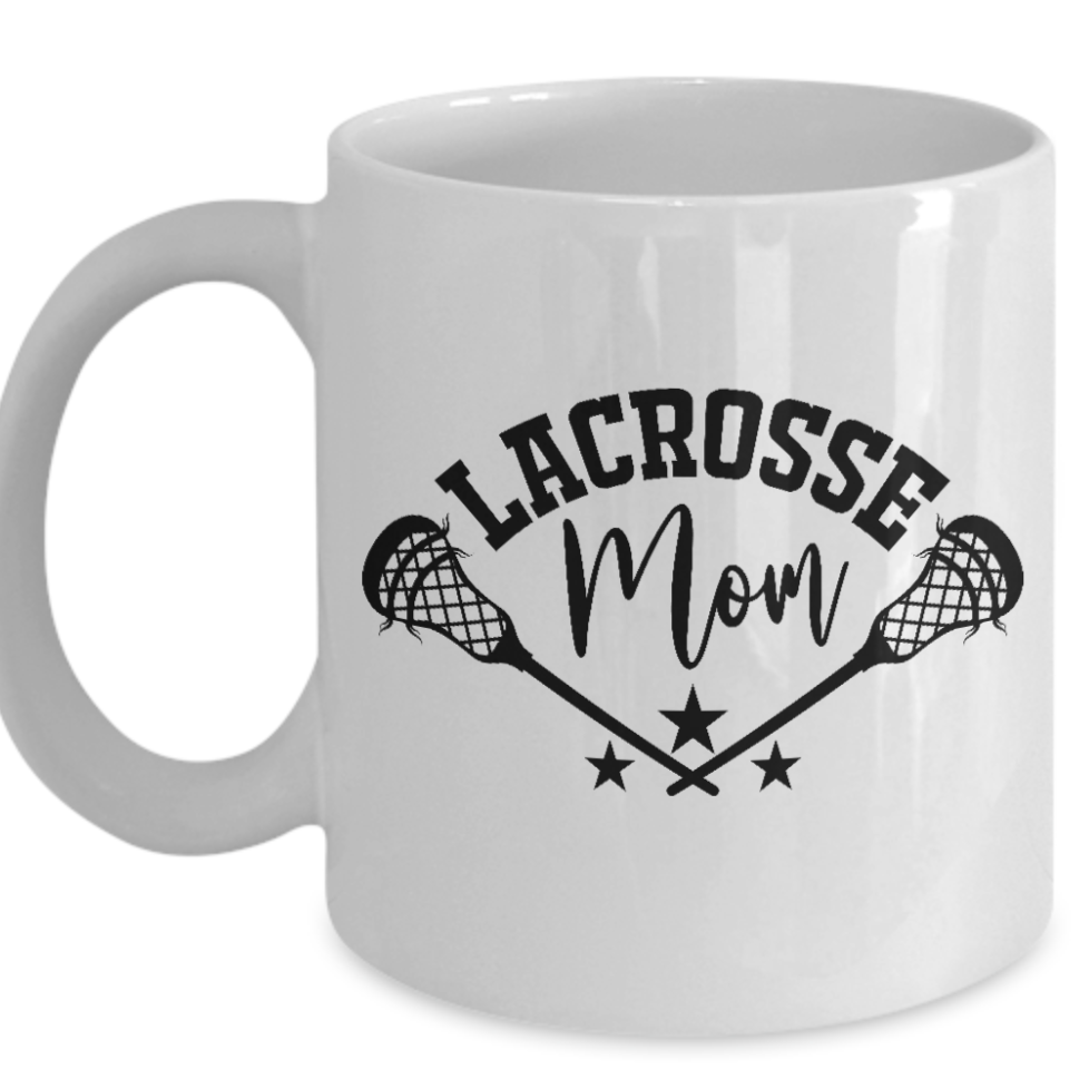 Lacrosse Mom Mug with Sticks