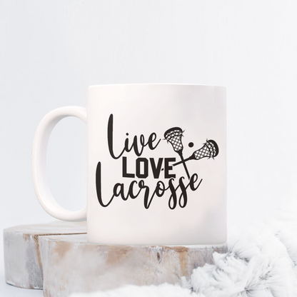 Live, Love, Lacrosse Mug