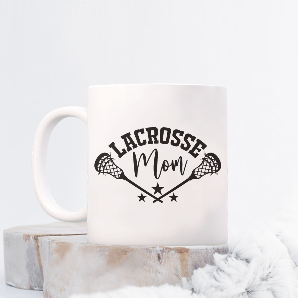 Lacrosse Mom Mug with Sticks