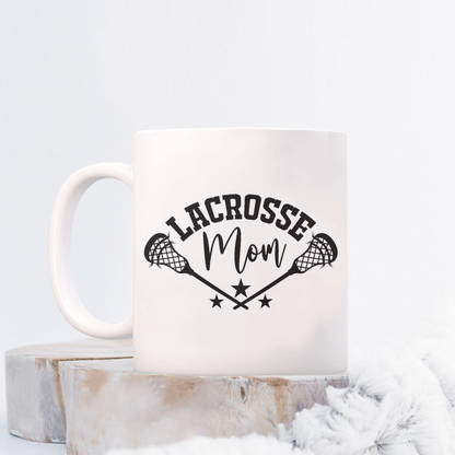 Lacrosse Mom Mug with Sticks