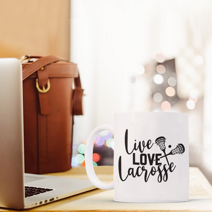 Live, Love, Lacrosse Mug