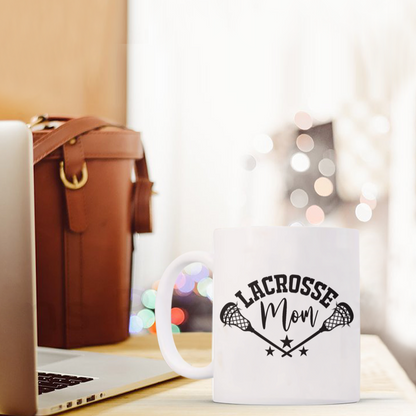 Lacrosse Mom Mug with Sticks