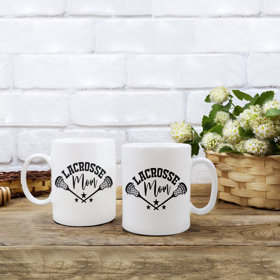 Lacrosse Mom Mug with Sticks